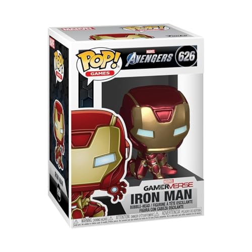 Funko Pop! Marvel: Marvel Avengers Game-Iron Man - (Stark Tech Suit) - Figura in Vinile da Collezione - Idea Regalo - Merchandising Ufficiale - Giocattoli per Bambini e Adulti - Video Games Fans