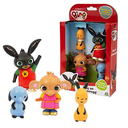 Bing Sula Amma Pando I Personaggi Principali Della Serie Tv Bing In Versione Articolata Da 5 A 10 Cm, Per Bambini A Partire Dai 3 Anni, Bng49000, Giochipreziosi