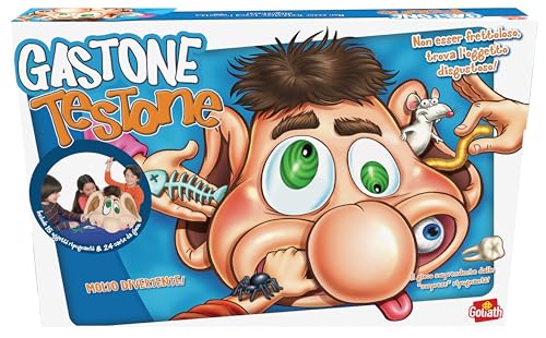 Goliath - GASTONE TESTONE- Giochi da Tavolo Bambini Interattivo dai 3 Anni - Gioco Bambini dai 3 anni in su - Giochi di Società per Bambini - Stimola l'Immaginazione