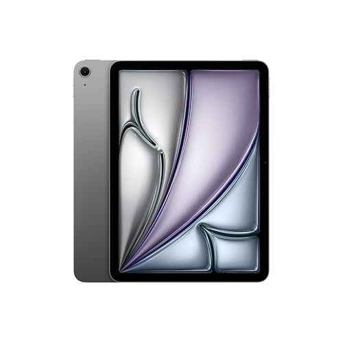 Apple iPad Air 11'' con chip M3: Apple Intelligence, 128 GB, fotocamera frontale e posteriore da 12MP, Wi-Fi 6E, Touch ID, un giorno intero di batteria — Grigio siderale