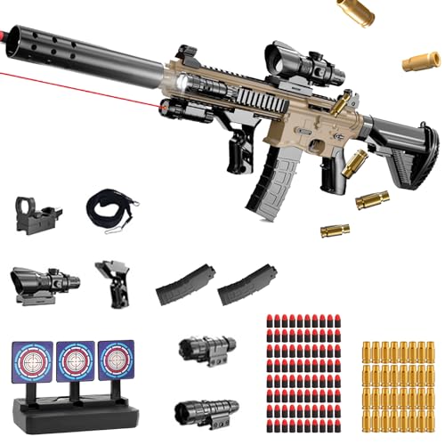 Pistola Giocattolo a Proiettile Morbido,Blaster in Schiuma,Pistole Giocattolo Sparatutto,Giocattolo di Schiuma Blaster,per il Gioco All'interno e All'aperto,Regali di Compleanno per 14+