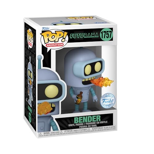 Funko POP! TV: Futurama - Bender - Probabilità di 1/6 per la Variante Chase - Si Illumina Al Buio - Figura in Vinile da Collezione - Idea Regalo - Merchandising Ufficiale - TV Fans