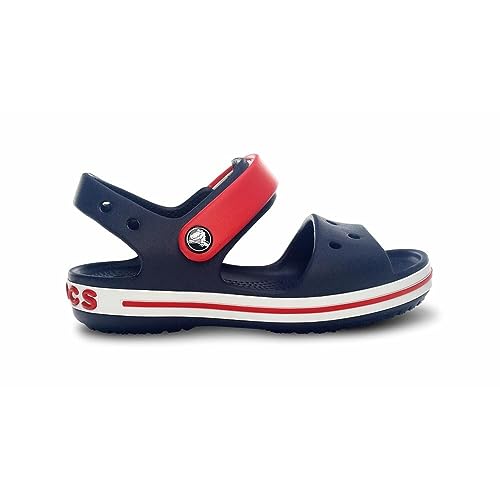 Crocs Unisex Bambino Crocband Sandal Kids Sandalo, Navy/Red, 25/26 EU