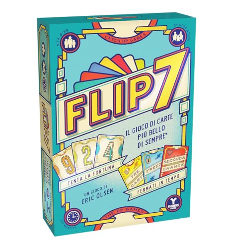Flip 7 - Gioco di Carte in Italiano per Tutti - Party Game - Gioco Competitivo per 3+ Giocatori