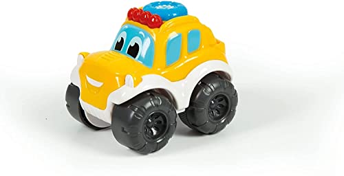 Baby Clementoni - Gigi Fuoristrada Avventura, Macchinina Bambino 1-4 Anni, Gioco Prima Infanzia, Macchina Parlante con Suoni e Led, Stimola Manualità, Percezione Visivo-Uditiva, Lingua Italiana, 17155