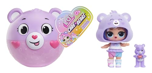 L.O.L. Surprise! Loves Care Bears Tots - Include 1 Bambola, Fornita con Abiti e Accessori, Palla a Forma di Orsetto, Confezione Cieca, Colleziona Tutte e 6 le Bambole