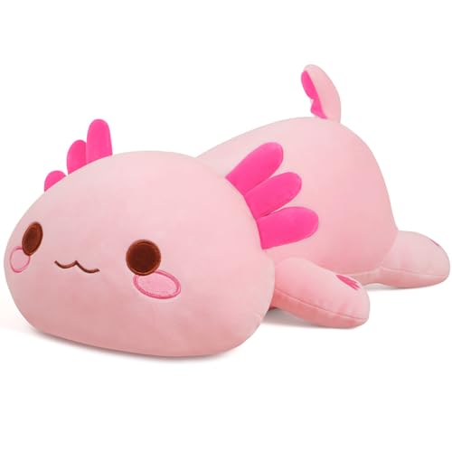 Yeqivo Orsi di peluche Animali imbalsamati Giocattoli di peluche Regalo per Bambino Fidanzata 13.5 Pollici per Natale San Valentino Compleanno Matrimonio Festa（50CM,Axolotl nero）