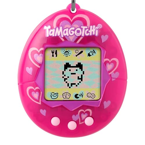 Bandai - Tamagotchi - Tamagotchi originale - Lots of Love - animale elettronico virtuale con schermo a colori, 3 pulsanti e giochi - Animale interattivo - Giocattolo per bambini 8 anni e + - 42975