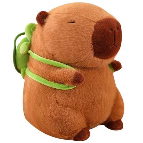Peluche Capybara, peluche Capybara con tartaruga zaino giocattolo peluche peluche regalo for bambini ragazzi ragazze(23cm)