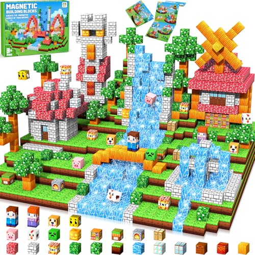 Subtail 216 Pezzi Costruzioni Magnetiche per Bambini, Blocchi Magnetici, Magneti Bambinii, Giochi per Bambini Giochi Montessori 3-10 Annii, Halloween Regalo di e Compleanno per Ragazzi e Ragazze