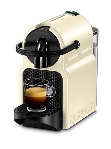Nespresso Inissia EN80.CW, Macchina da caffè di De'Longhi, Sistema Capsule Nespresso, Serbatoio acqua 0.7L, Cream White