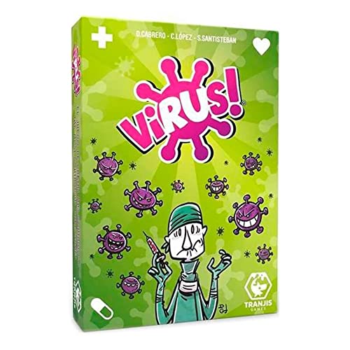 Tranjis games 1138753.62 - Gioco Virus! con Carte illustrate (Lingua Italiana Non Garantita) Multicolore