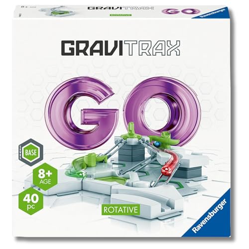 Ravensburger - Gravitrax GO Rotative | Pista Biglie Con 40 Pezzi | Rompicapo Bambini Livello Base | Giochi Bambino 8 Anni Maschio | Giochi Per Bambini Compatibili Con Tutti I Gravitrax