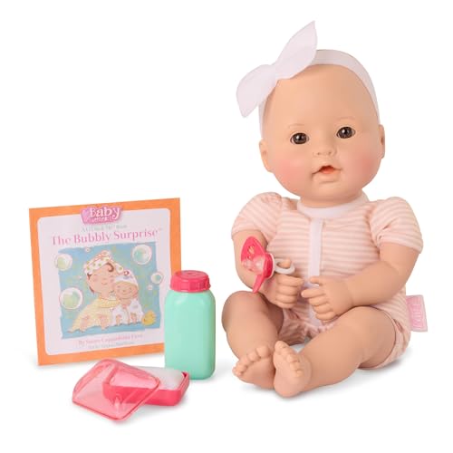 Baby Sweetheart - Tempo di bagno - bambola neonato dal corpo morbido di 30,5 cm con accessori - con libro di fiabe di facile lettura