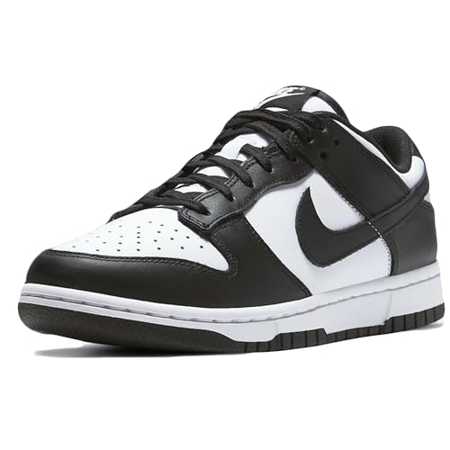 Nike Dunk Low Retro, Sneaker Uomo, White/Black-White, 43 EU