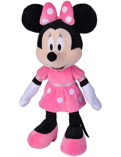 Disney Simba Peluche Minnie, 6315870233, con Abito Fucsia, 61 Cm, + 0 Mesi