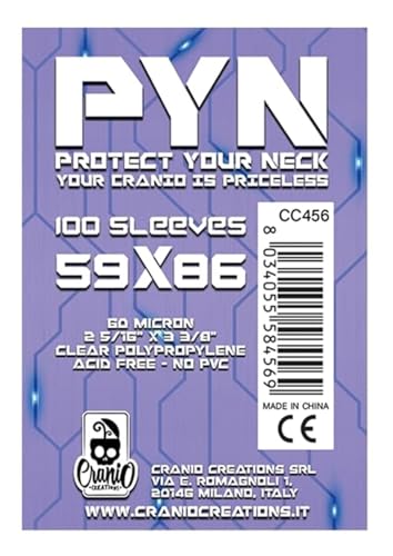 PYN 59x86, Proteggi Le Tue Carte Da Gioco, Confezione Da 100 Bustine