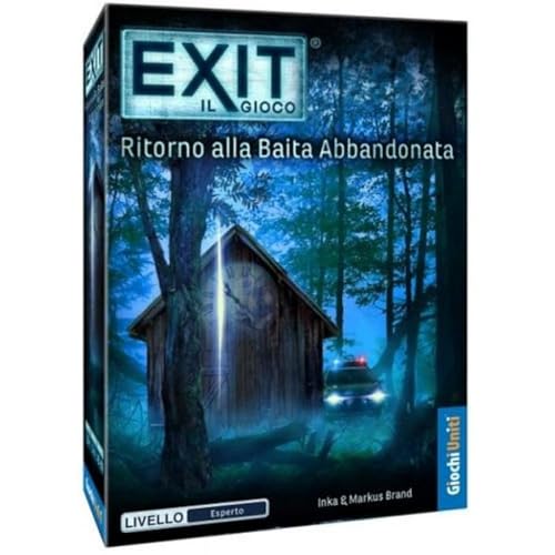 Giochi Uniti - Exit - Ritorno alla Baita Abbandonata, Escape Room, 1-4 Giocatori, 12+ Anni, GU774, Edizione italiana