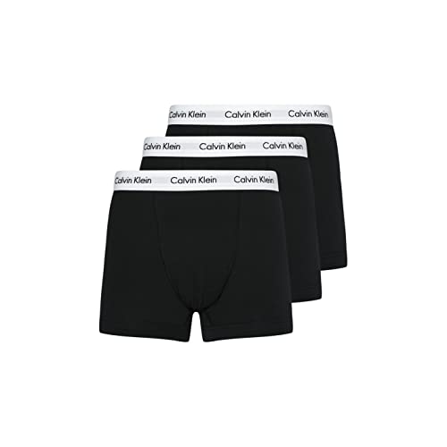 Calvin Klein Trunk 3Pk 0000U2662G, Boxer, Uomo, Nero (Black), L