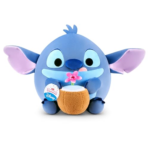 Snackles Disney, peluche da 35 cm di ZURU, peluche con accessorio snack(Stitch)