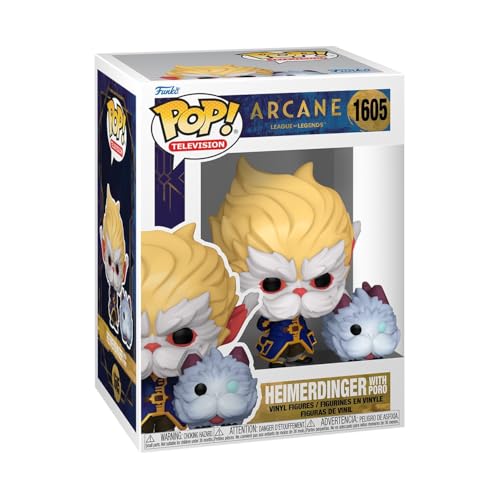 Funko Pop! TV: Arcane LoL– Heimerdinger With Poro - Arcane: League Of Legends - Figura in Vinile da Collezione - Idea Regalo - Merchandising Ufficiale - Giocattoli per Bambini e Adulti - TV Fans