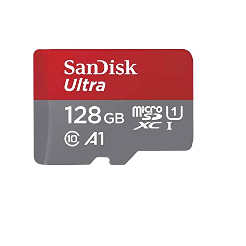 SanDisk 128GB Ultra MicroSDXC per Chromebook UHS-I Card + Adattatore SD (Compatibile con dispositivi host che supportano microSD e microSDXC UHS-I )
