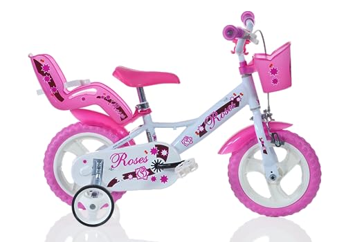 SCH Roses, Bicicletta Bambina, Bianca, 12