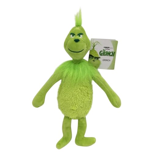 SENTOYA Peluche Grinch Natale Cani Bambola Cuscino Regalo per Bambini Ragazze Ragazzi (Grinch)
