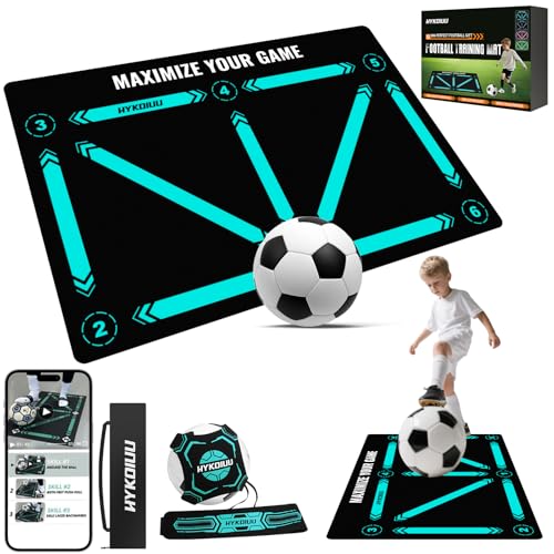 Allenamento Calcio Tappetino Con Soccer Bungee Trainer Tappetino Per Agilità Accessorio Per L'Allenamento Del Calcio Tappeto Da Allenamento Per Il Calcios 60 X 90 Cm Regalo Per Il Calci Per Bambini