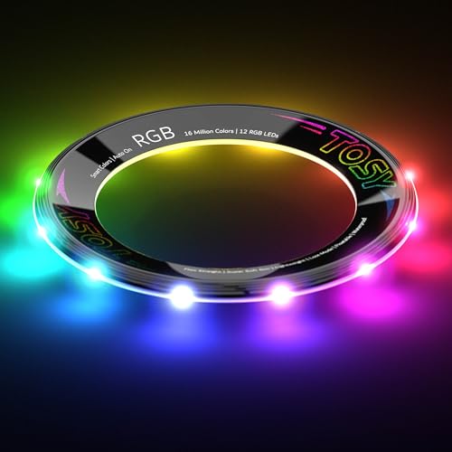 TOSY Flying Ring - 16 milioni di colori RGB o 12 LED, luminoso, modalità smarrimento, accensione automatica, impermeabile, frisbee leggero, regalo di compleanno e di Natale per ragazzo/ragazza/bambino