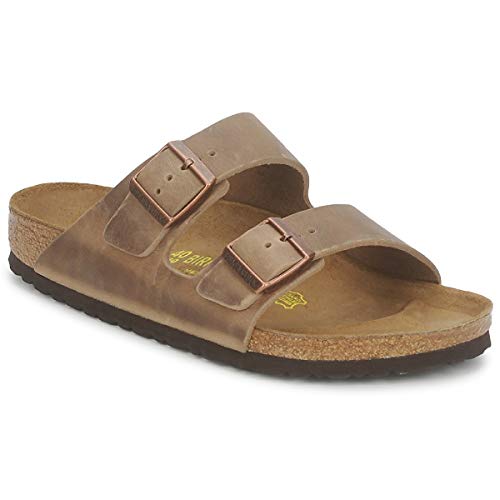 Birkenstock Arizona Fettleder Art. Nr. 352203, Sandali unisex adulto, Marrone, 46 (Stretta)
