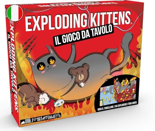 Asmodee Exploding Kittens : Il Gioco da tavolo - Gioco di società per 2-6 giocatori - Strategico e divertente per bambini e famiglie - Dai 7 anni - 15/30 min - Versione italiana