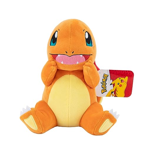 Pokemon Charmander 20,3 cm in peluche ultra morbido di qualità ufficiale, perfetto per giocare e visualizzare