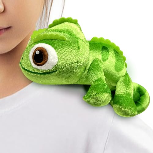 BJPERFMS Pascal Peluche, Spalla Peluche Pascal Magnetico Appeso, Pupazzo Camaleonte, Giocattoli Simulazione Animale