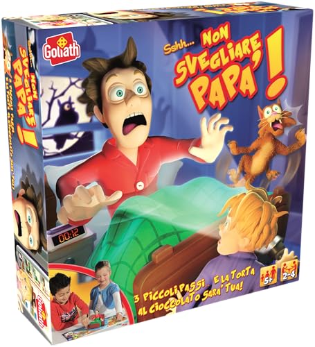 Goliath Non Svegliare Papà, Gioco da Tavolo per Bambini dai 5 Anni, Sviluppa la Concentrazione e il Pensiero, Giochi da Tavolo Per Giocare con la Famiglia o gli Amici