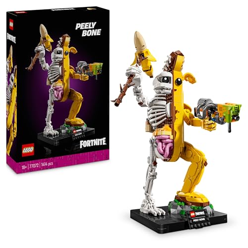 LEGO Fortnite Bananita Sbucciata - Kit di Modellismo per Adulti da Esposizione con Lancia-Vernice, Piccone e Supporto - Set di Costruzioni Fai Da Te da Collezione - Regalo per Gamer e Fan - 77072