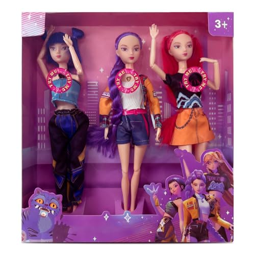 Lidary Kpop Bambole Musicale, Rumi/Mira/Zoey Figura, Bambole Braccia e Gambe Mobili, Regali di Figura alla moda per i Fans (B)