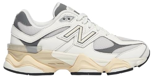 New Balance 9060 Big Kids Scarpe, Castlerock di sale marino bianco, 39/39.5 EU