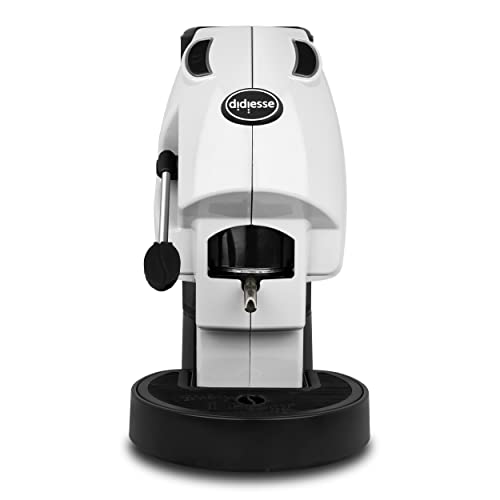 Didiesse – Macchina da Caffè con Cialde ese 44 mm - Modello Baby Frog Macchinetta a Cialde – Compatta 450W - con Funzione Stand-by e Serbatoio da 1.5L (Bianco)