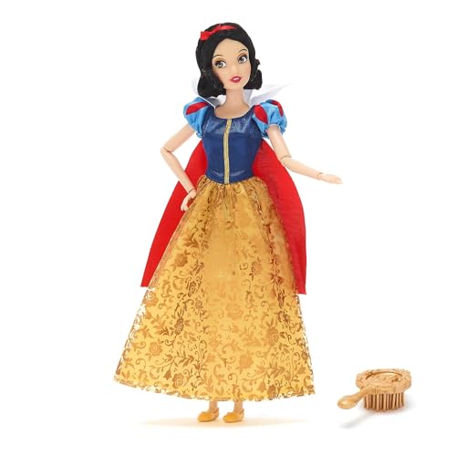 Disney Store Official Bambola classica Biancaneve, Biancaneve e i sette nani, 29 cm, bambola snodabile con un magnifico vestito; spazzola giocattolo inclusa. Prodotto adatto a bimbi dai 3 anni in su