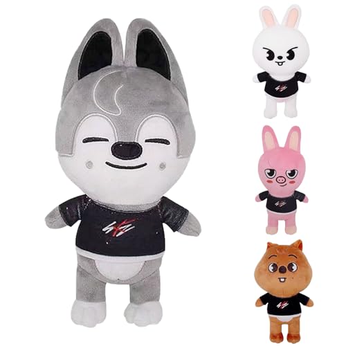 Ajuanbazha Peluche Skzoo Stray Kids, Skzoo Plush Stray 20cm, Giocattolo Stray Bambini Bambola, Perfetto Come Regalo di Compleanno per Bambini e Fan (Rauco)