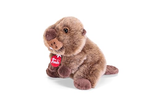 Trudi Trudino Castoro Peluche castoro roditore, regalo di compleanno o Natale | 16x13x11cm taglia XS | Trudini | modello 55485