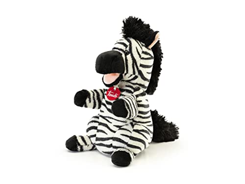 Marionetta Zebra Trudi | Burattini e Marionette peluche per teatrino Trudi. Gioco per bambini. Racconta e crea storie. Peluche decorativo. | 17x29x18cm taglia S | Puppets | modello 29309
