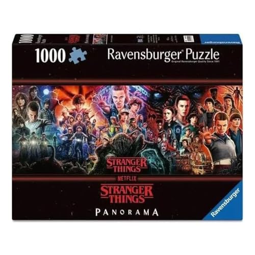 Ravensburger - Puzzle Stranger Things | Puzzle 1000 Pezzi | Puzzle Adulti Panorama | Dimensione 98x37,50 cm | Idee Regalo | Puzzle 1000 Pezzi Ravensburger