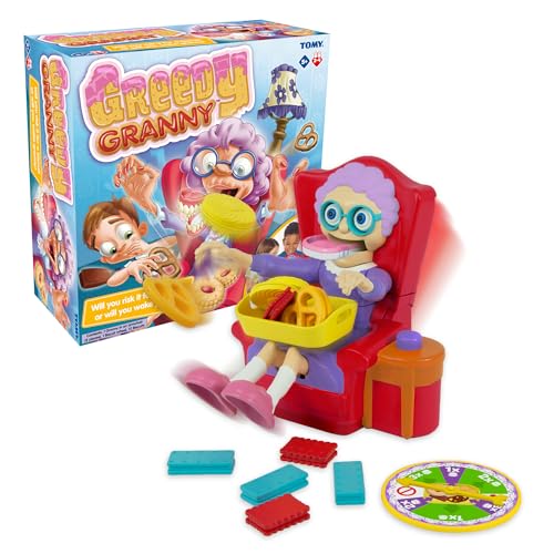 TOMY Greedy Granny, Gioco d'azione per Bambini in età prescolare.