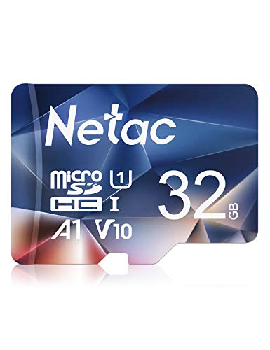 Netac 32Go Scheda Micro SD, Scheda di Memoria A1, U1, C10, V10, FHD, 600X, UHS-I Velocità fino a 90/10 MB/sec(R/W) Micro SD Card per Telefono, Videocamera, Switch, Tablet