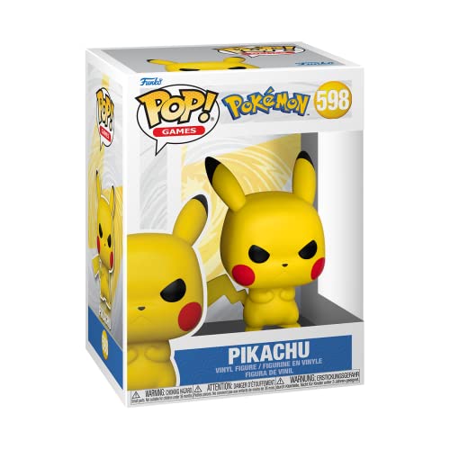 Funko Pop! Games: Pokemon - Grumpy Pikachu - Esclusiva Amazon - Figura in Vinile da Collezione - Idea Regalo - Merchandising Ufficiale - Giocattoli per Bambini e Adulti - Video Games Fans