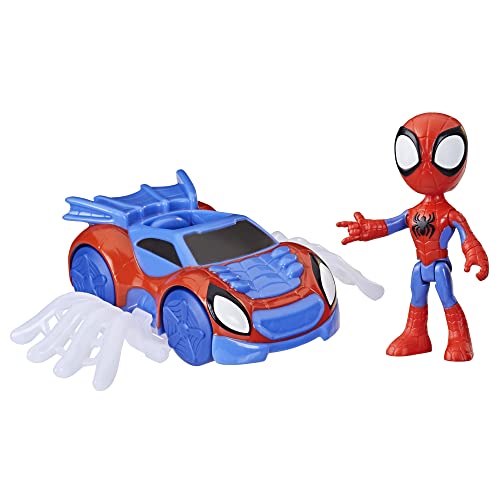 Hasbro Marvel, Spidey e i Suoi Fantastici Amici, Set Spidey Web Crawler, Action Figure di Spidey con Veicolo e Accessorio, Giocattoli per età prescolare