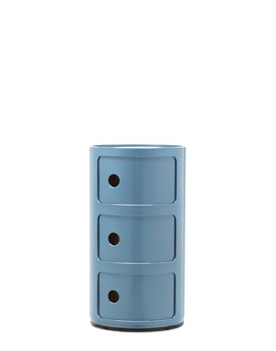 Kartell Componibili, Mobile Contenitore 3 Elementi, Azzurro