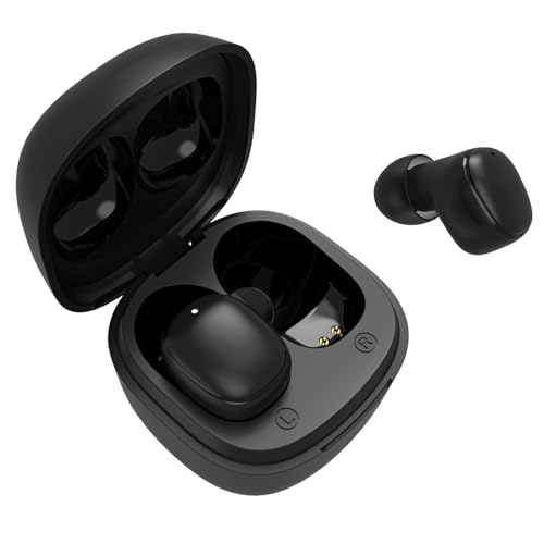 VulTech Cube EP-20WH Cuffie Auricolari Bluetooth 5.3 TWS In-Ear con Microfono, Touch Control, Ricarica USB-C, IPX5, Custodia 3 Ricariche, Compatibili iPhone, Samsung, Xiaomi, Huawei - Nero